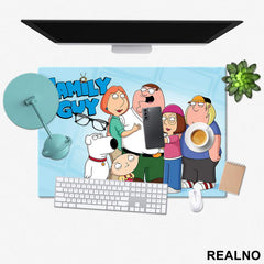 Happy Family - Blue - Family Guy - Podmetač za sto