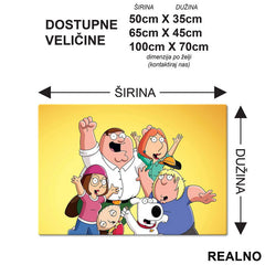 Family - Orange - Family Guy - Podmetač za sto