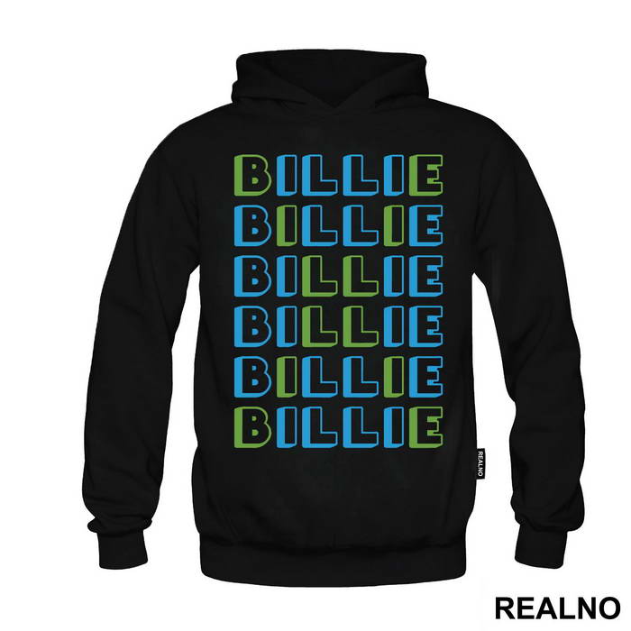 Green And Blue Text - Billie Eilish - Muzika