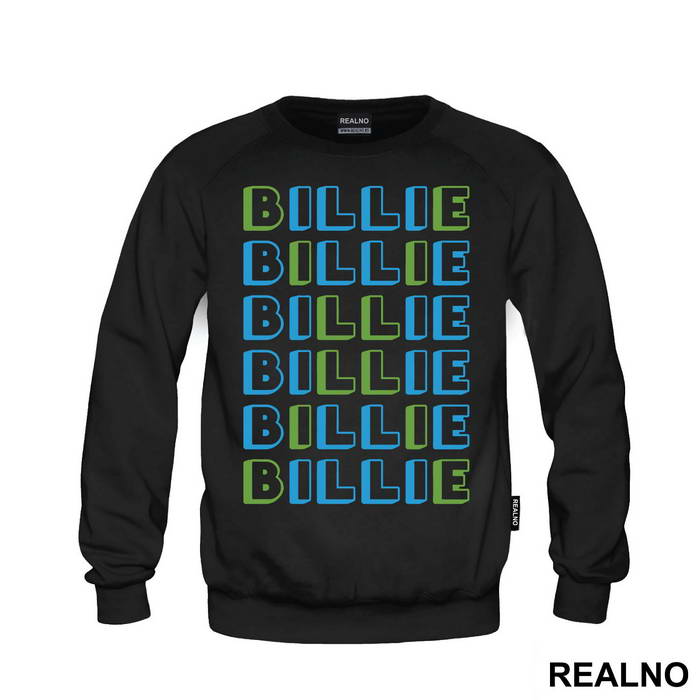 Green And Blue Text - Billie Eilish - Muzika