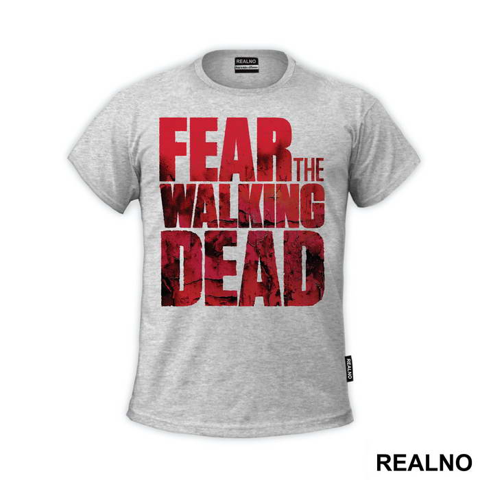 Fear Red Text - The Walking Dead