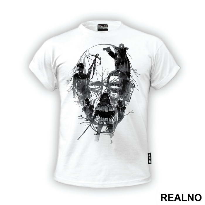 Zombie Head Outline - The Walking Dead