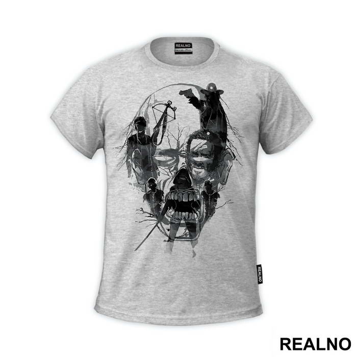Zombie Head Outline - The Walking Dead