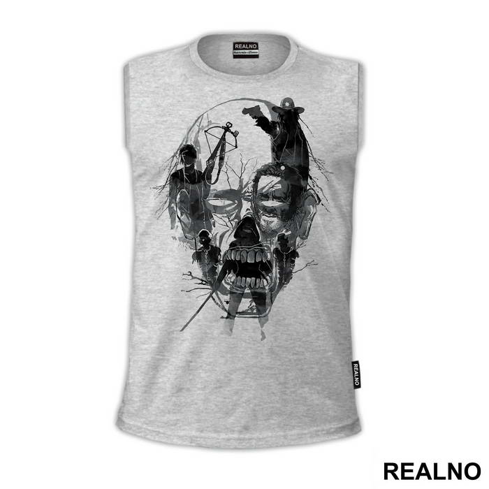 Zombie Head Outline - The Walking Dead
