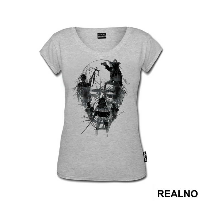 Zombie Head Outline - The Walking Dead