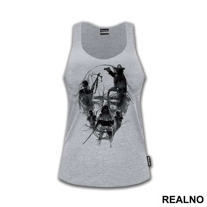 Zombie Head Outline - The Walking Dead