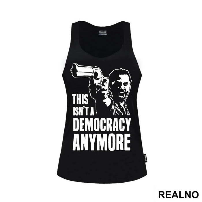 This Isn't A Democracy Anymore Rick With A Gun - The Walking Dead