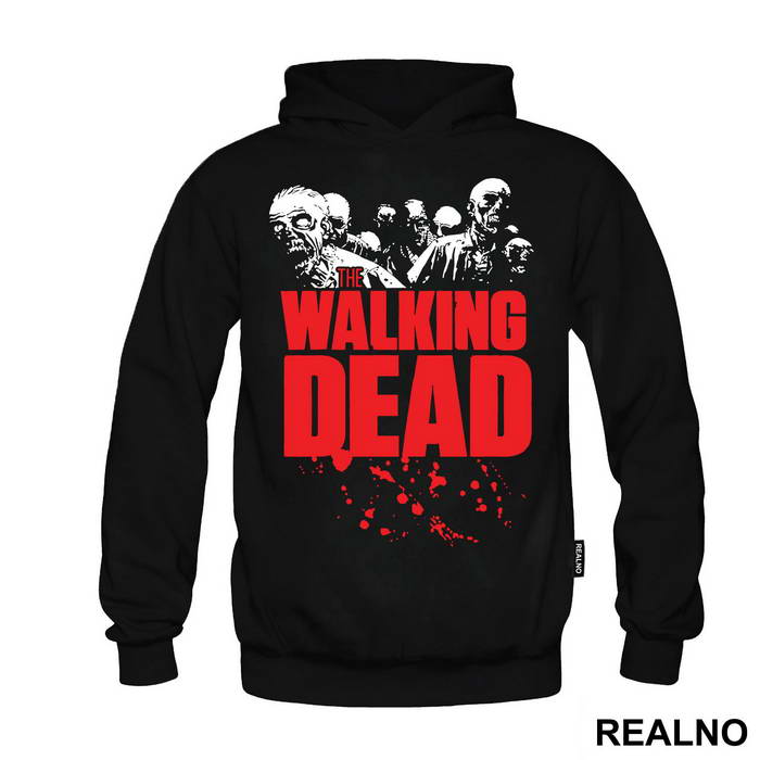 Zombies And Red Logo - The Walking Dead