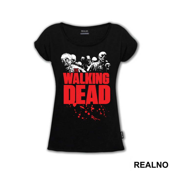 Zombies And Red Logo - The Walking Dead