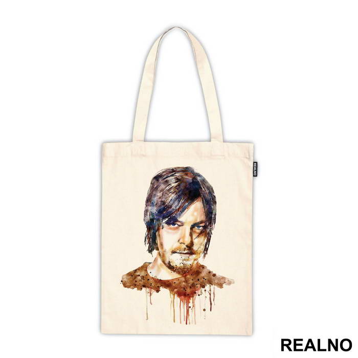 Daryl Dixon Watercolor Portrait - The Walking Dead