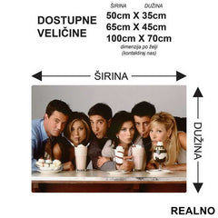 Drinking Coffee And Logo - Friends - Prijatelji - Podmetač za sto