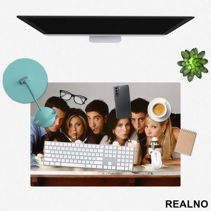 Drinking Coffee And Logo - Friends - Prijatelji - Podmetač za sto