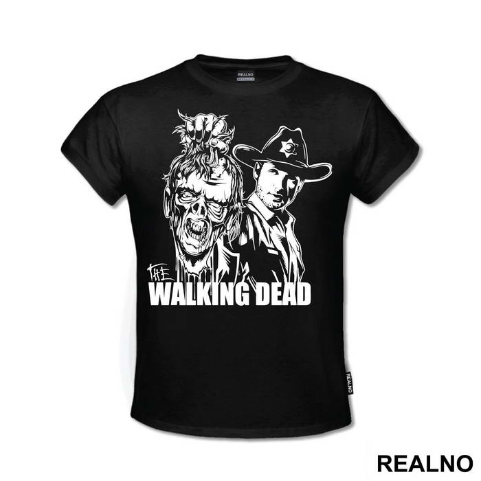 Rick Holding Zombie Head - The Walking Dead