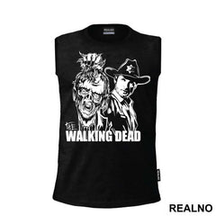 Rick Holding Zombie Head - The Walking Dead
