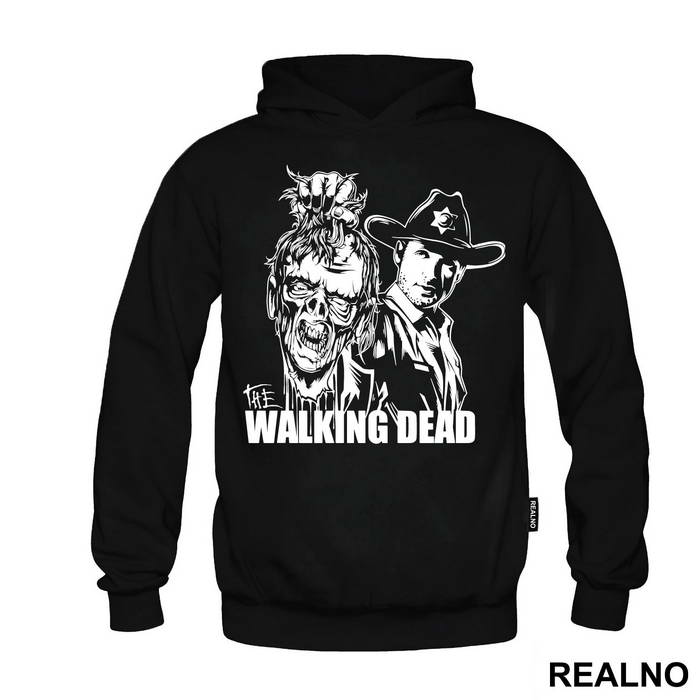 Rick Holding Zombie Head - The Walking Dead