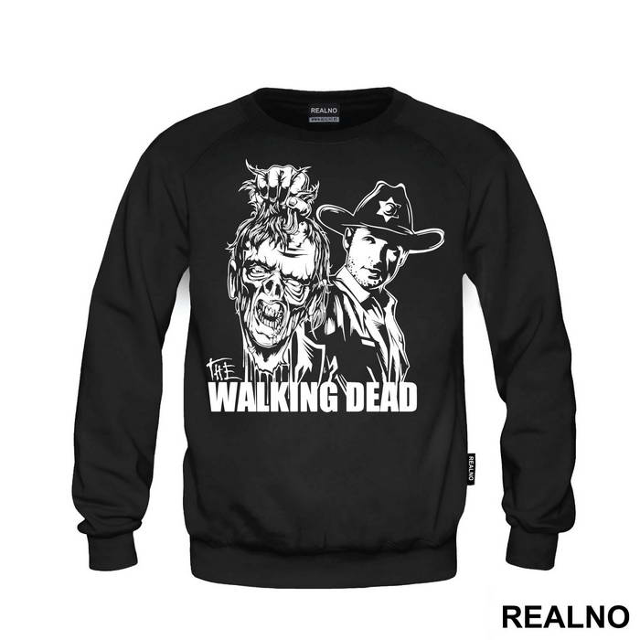 Rick Holding Zombie Head - The Walking Dead