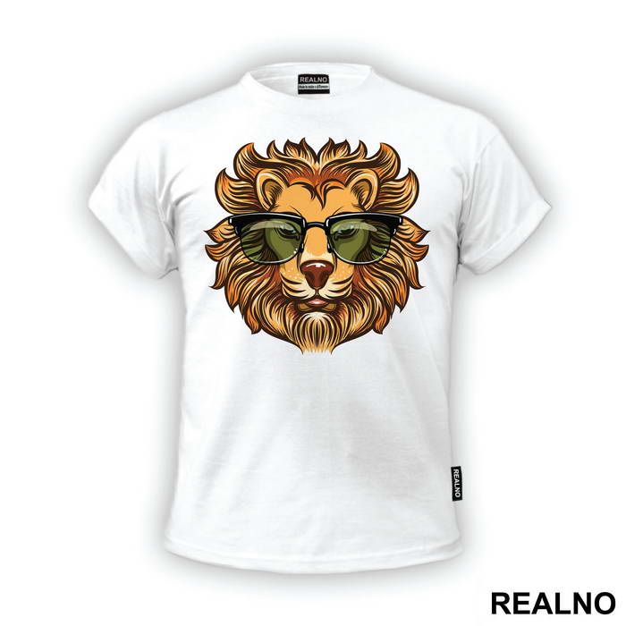 Lion With Sunglasses Illustration - Životinje