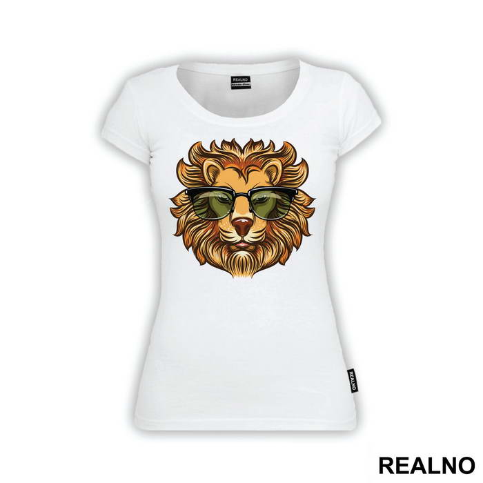 Lion With Sunglasses Illustration - Životinje