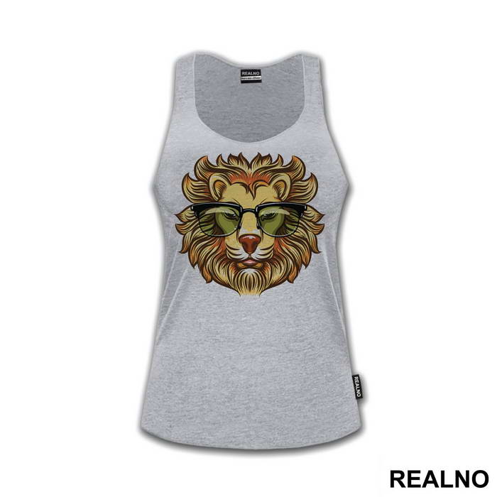 Lion With Sunglasses Illustration - Životinje