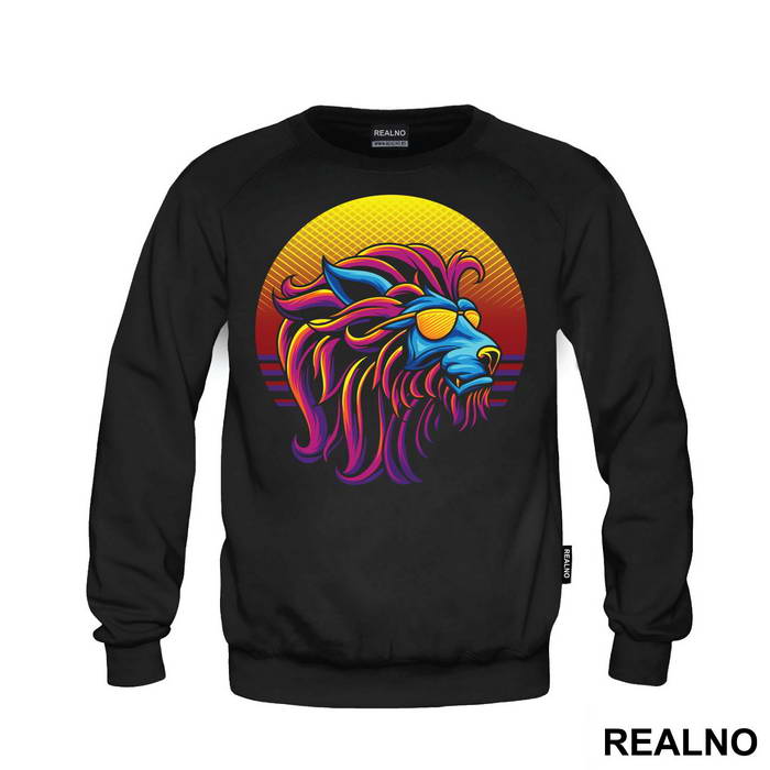 Lion With Sunglasses At Sunset - Životinje