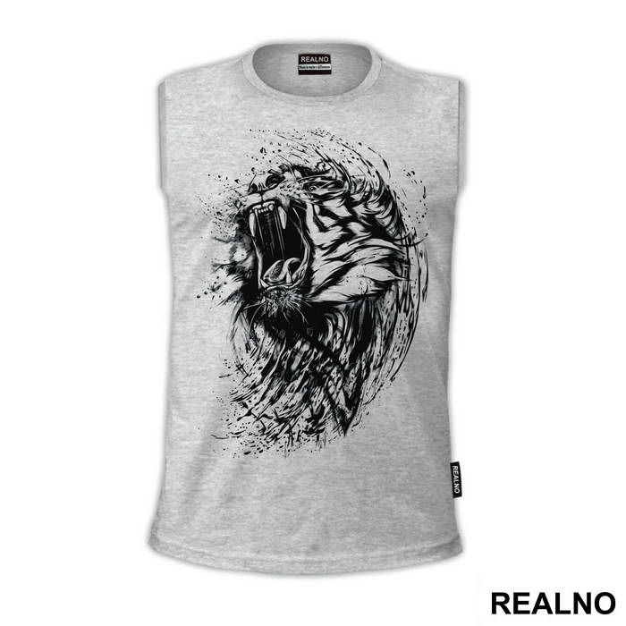 Tiger Head Ink Splash - Životinje
