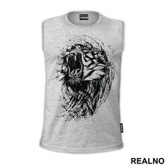 Tiger Head Ink Splash - Životinje