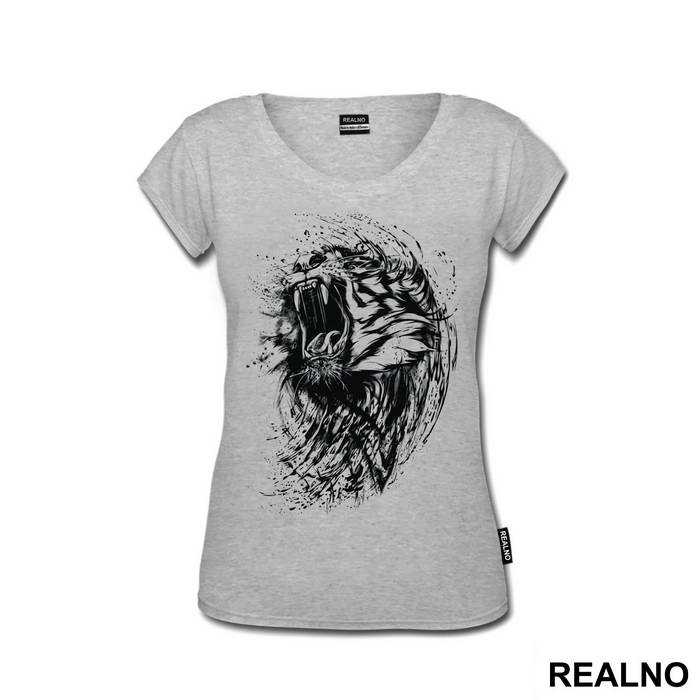 Tiger Head Ink Splash - Životinje