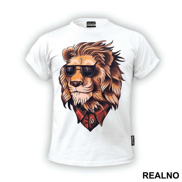 Lion Wearing A Flannel - Životinje