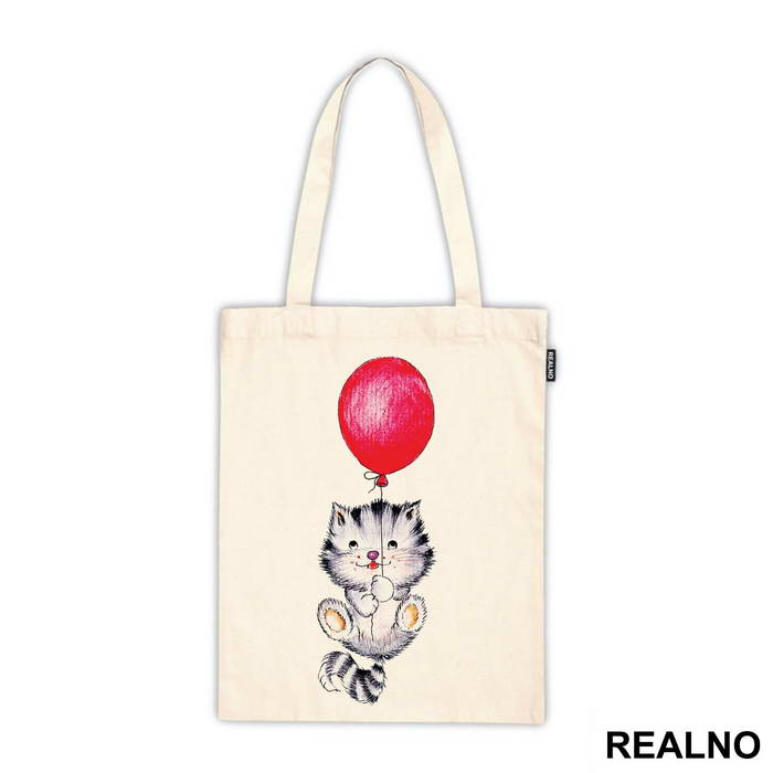 Kitten With A Red Balloon - Životinje
