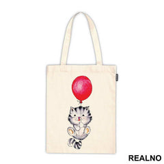 Kitten With A Red Balloon - Životinje
