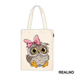 Owl With Pink Bow - Životinje