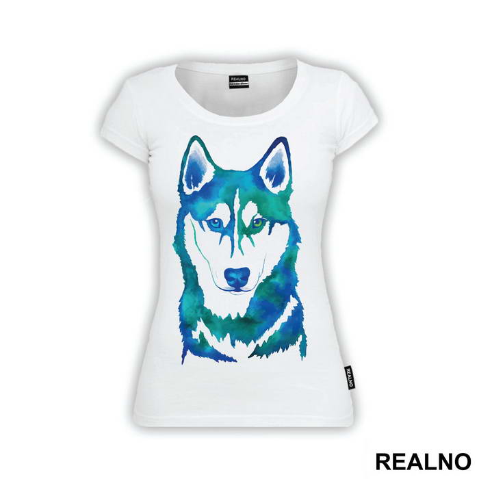 Blue Husky Painting - Životinje