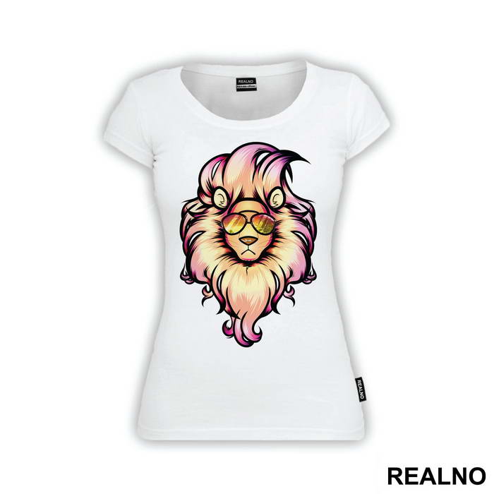 Lion Wearing Reflective Glasses - Životinje