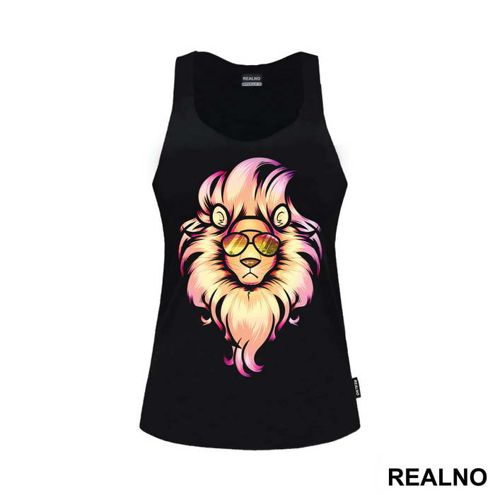 Lion Wearing Reflective Glasses - Životinje