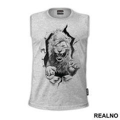 Lion Breaking Through - Životinje