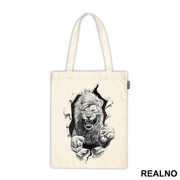 Lion Breaking Through - Životinje