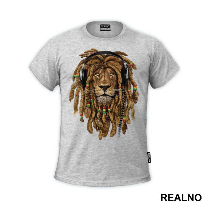 Lion With Dreads And Headphones - Životinje