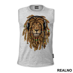 Lion With Dreads And Headphones - Životinje