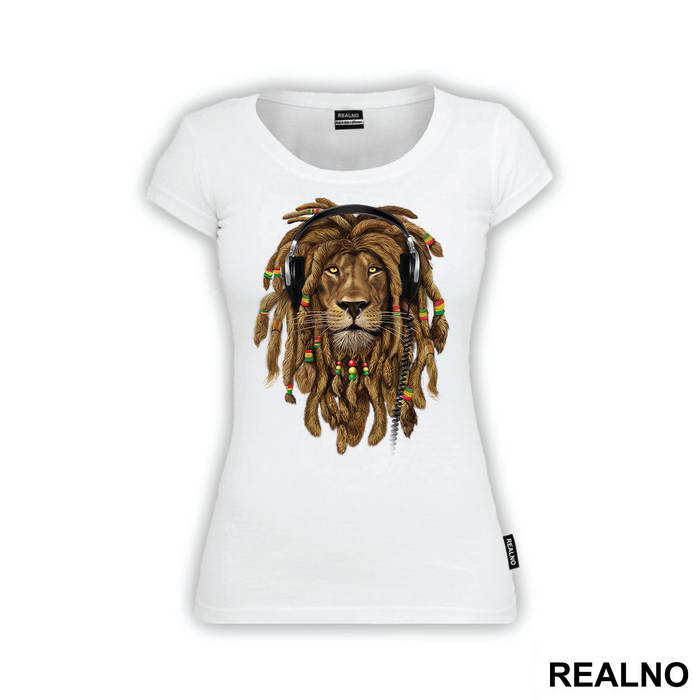 Lion With Dreads And Headphones - Životinje