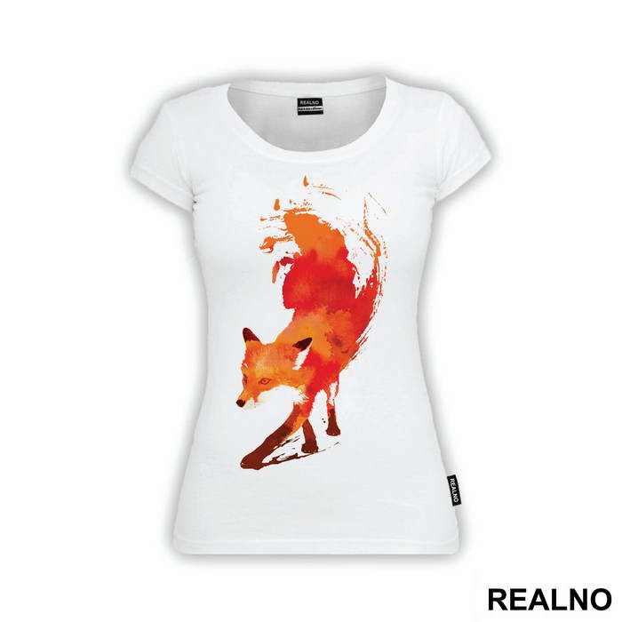 Orange Fox Watercolor - Životinje