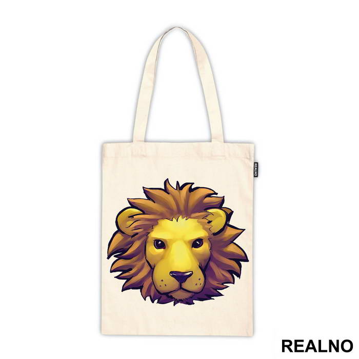 Cute Lion Face Illustration - Životinje