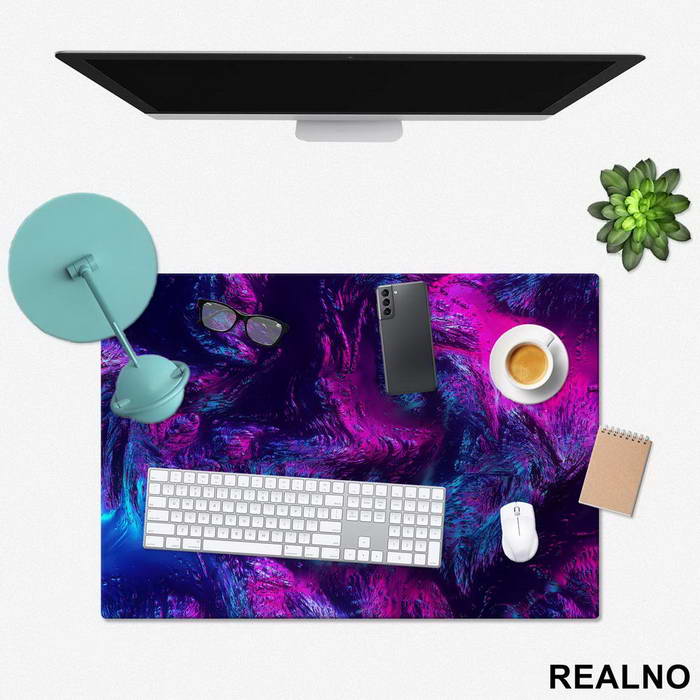 Purple And Blue - Art - Podmetač za sto