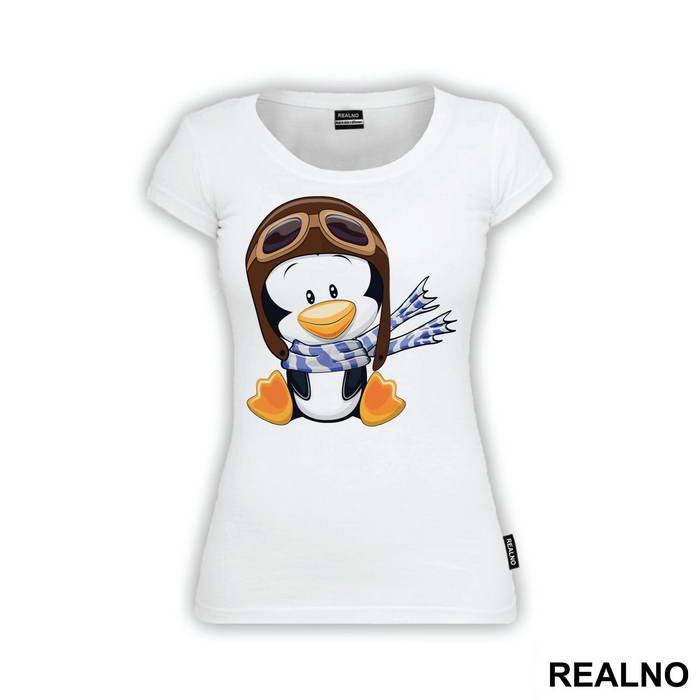 Penguin Wearing A Flight Cap - Životinje