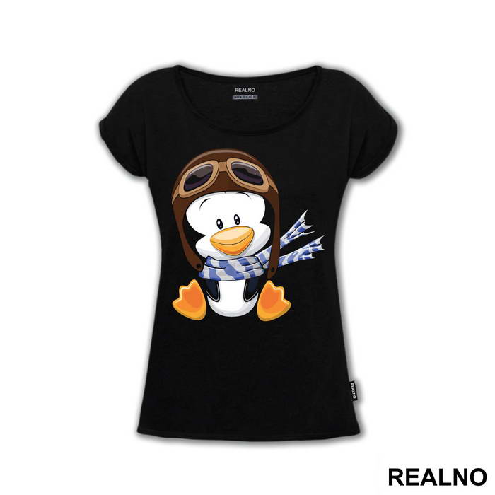 Penguin Wearing A Flight Cap - Životinje