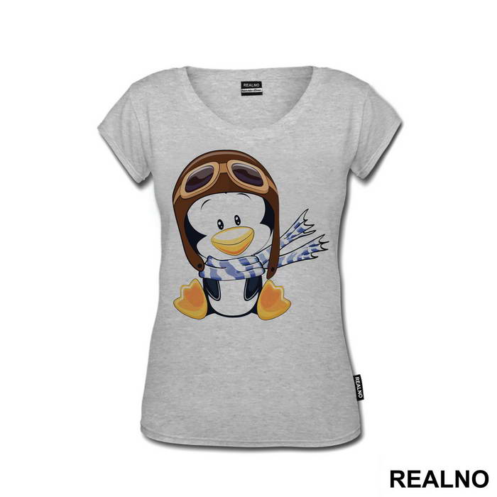 Penguin Wearing A Flight Cap - Životinje