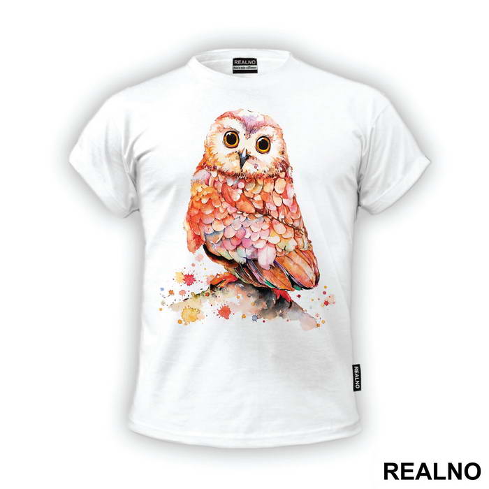Red Owl Painting - Životinje