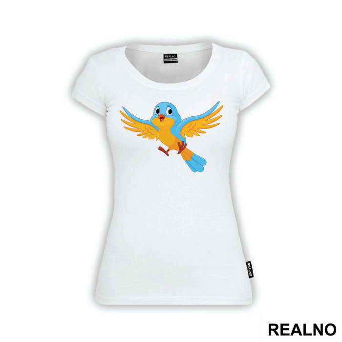 Blue And Yellow Bird Illustration - Životinje