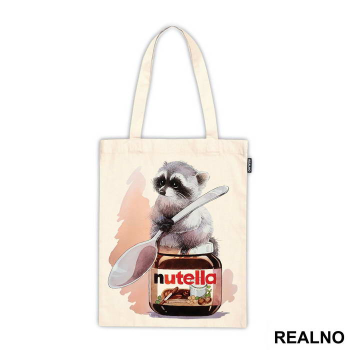 Racoon On Top Of Nutella - Životinje