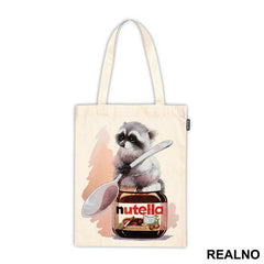 Racoon On Top Of Nutella - Životinje