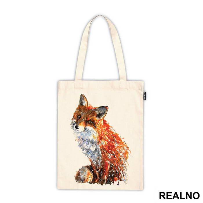 Fox Sitting Painting - Životinje